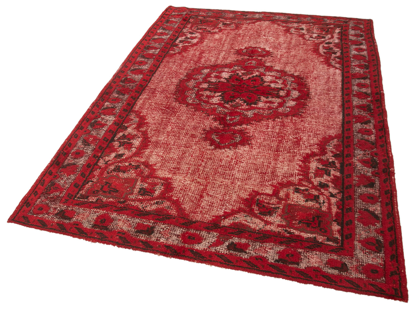 5x8 Red Over Dyed Rug - 25637