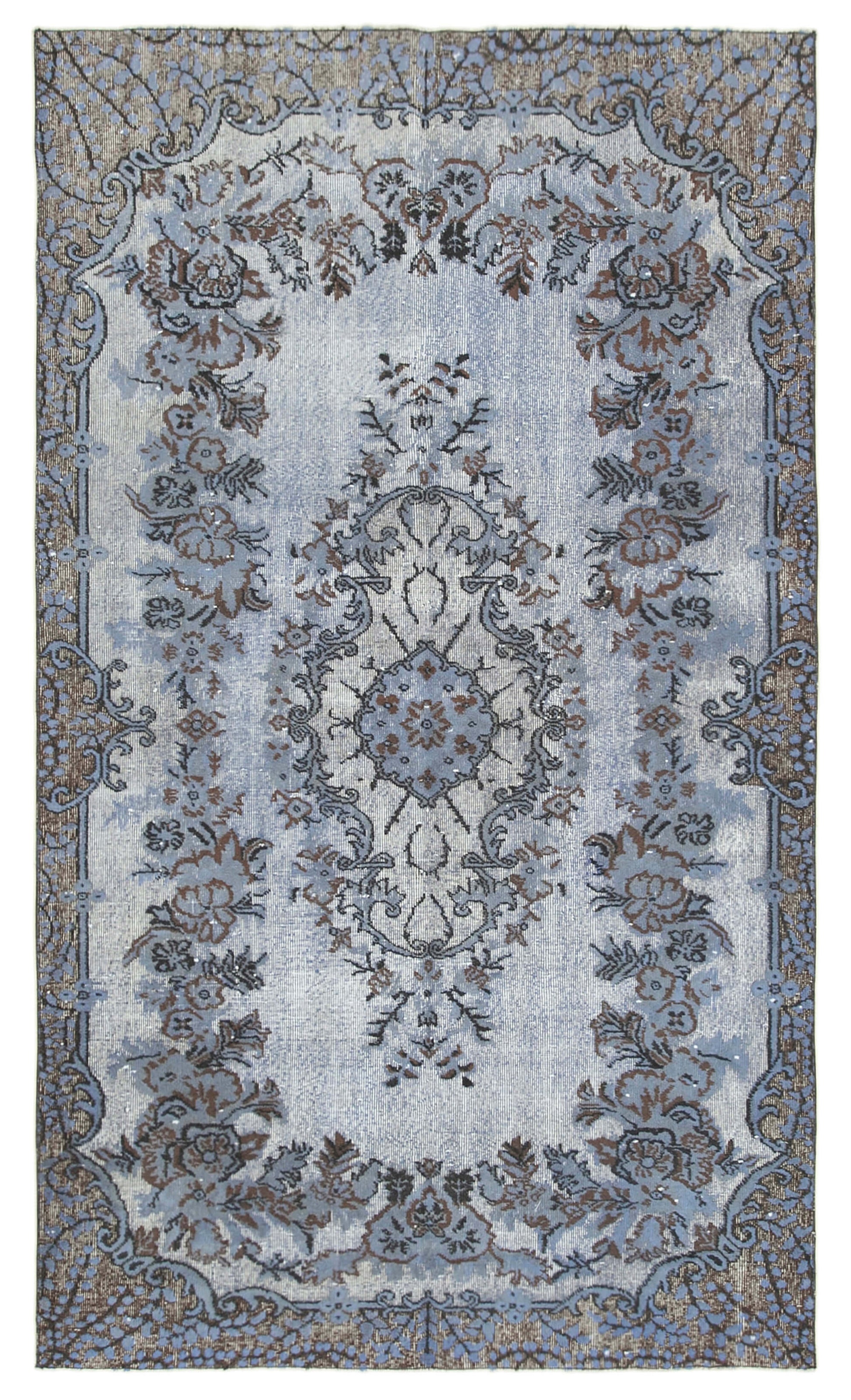 5x9 Blue Over Dyed Rug - 25684