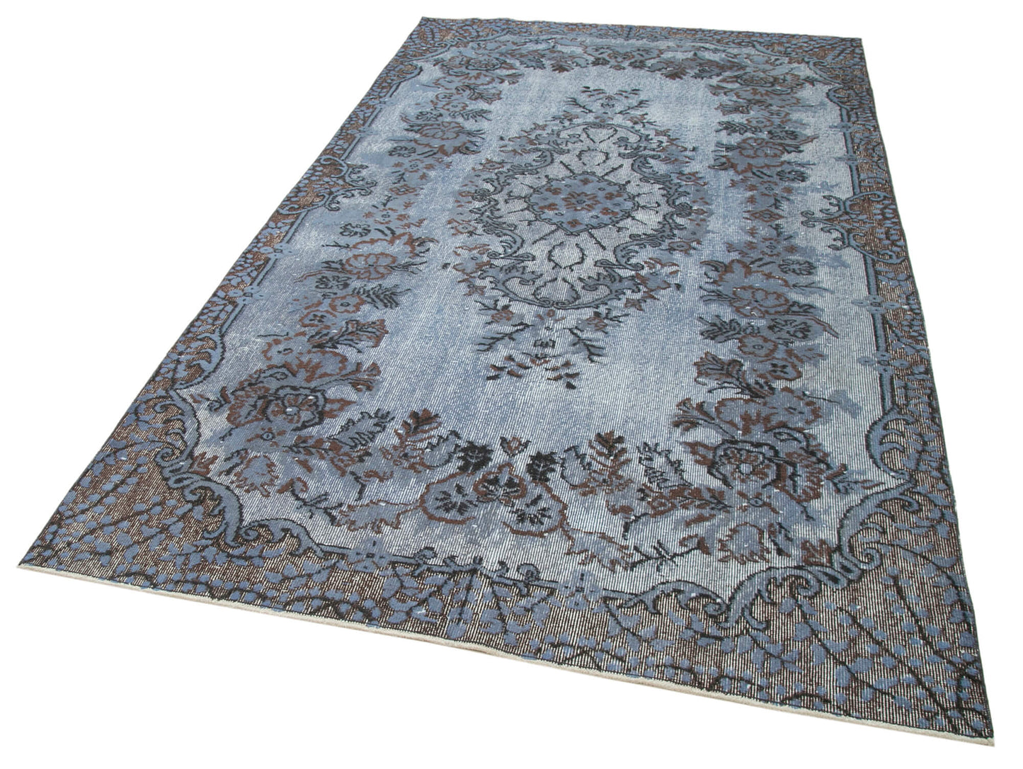 5x9 Blue Over Dyed Rug - 25684