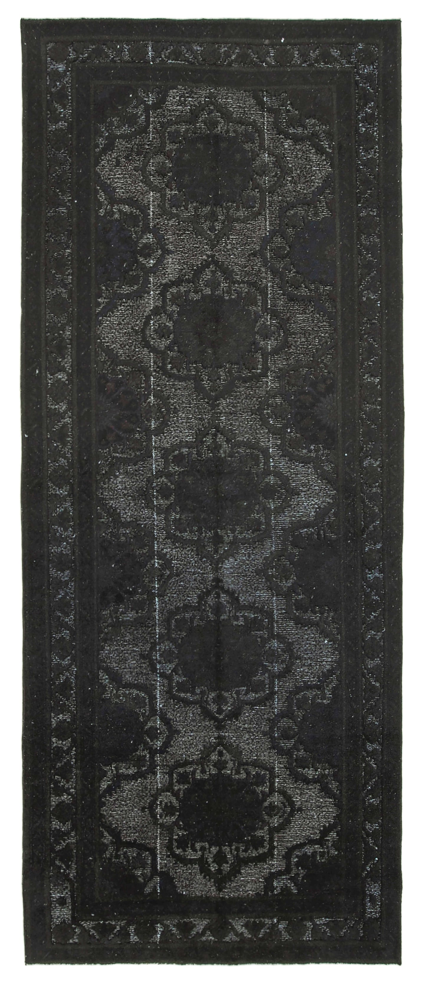 5x12 Black Over Dyed Rug - 25699