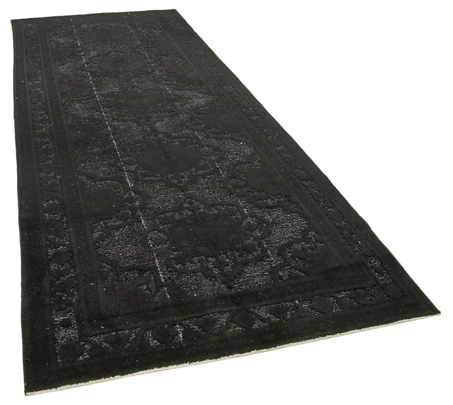 5x12 Black Over Dyed Rug - 25699