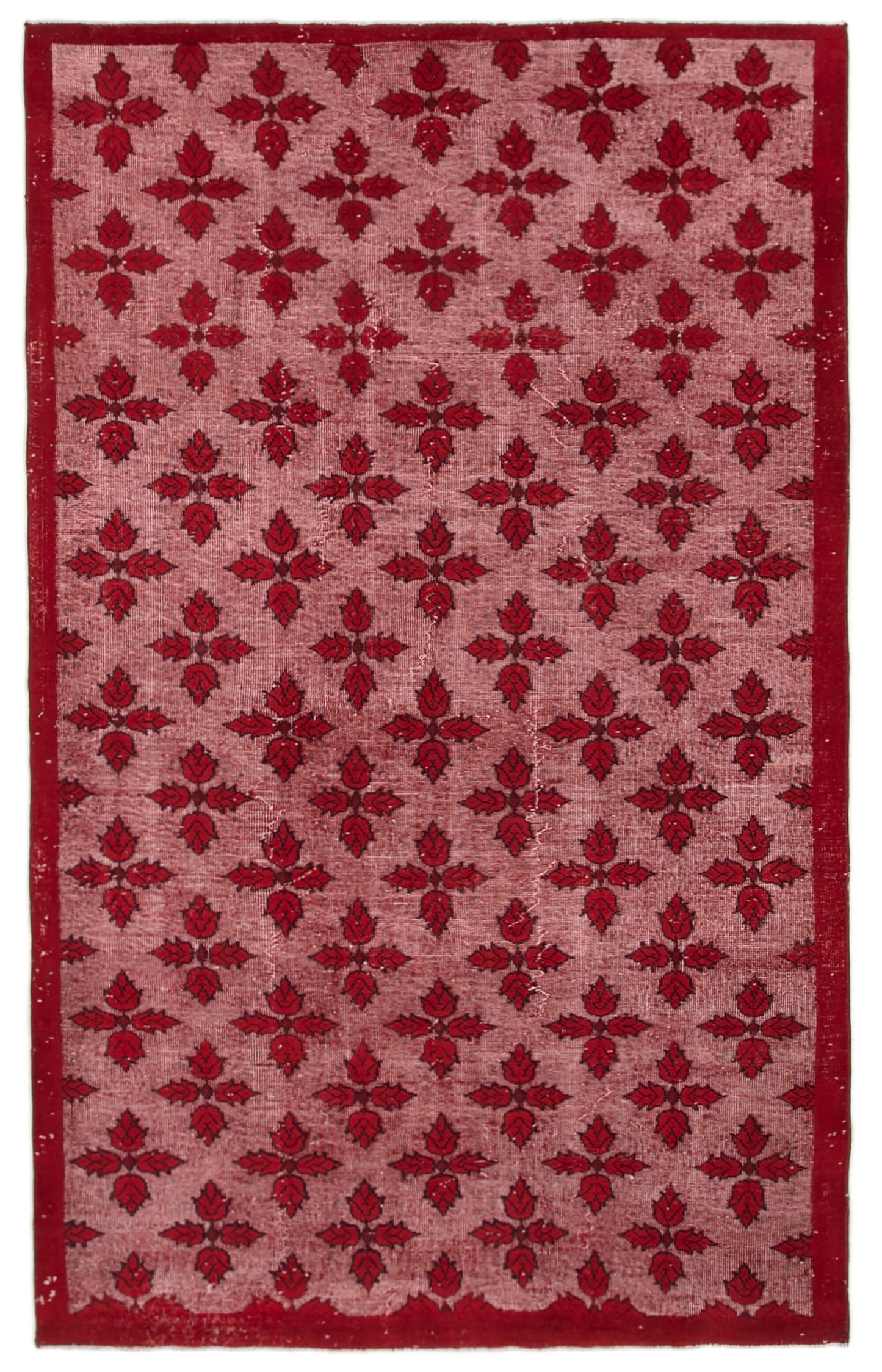 6x9 Red Over Dyed Rug - 25745