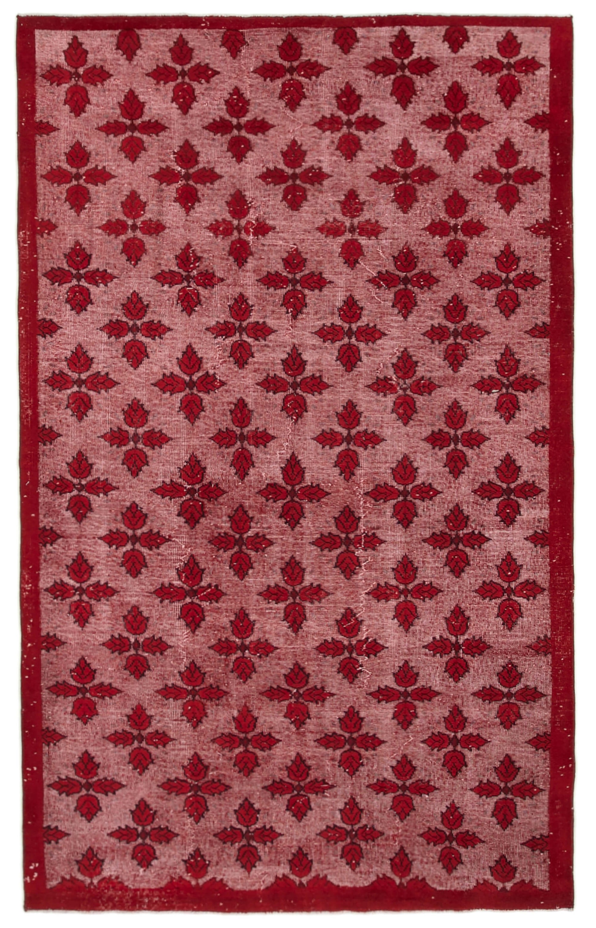 6x9 Red Over Dyed Rug - 25745