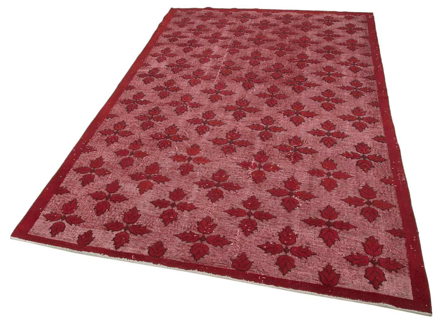 6x9 Red Over Dyed Rug - 25745