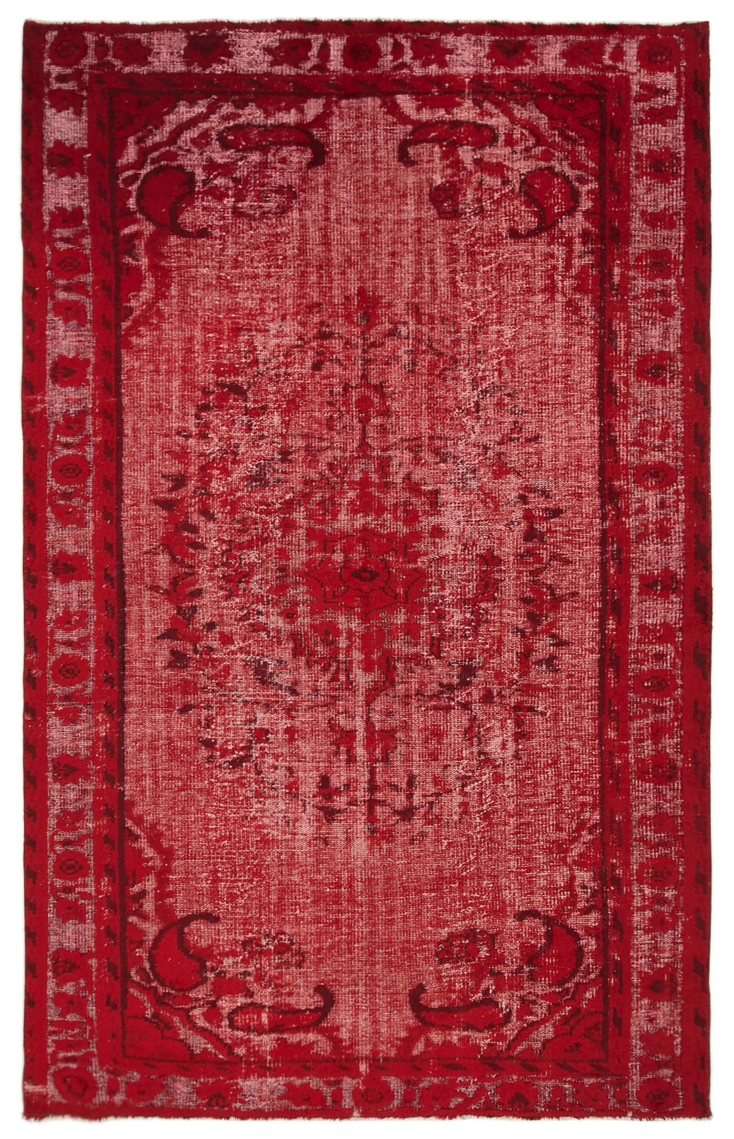 6x9 Red Over Dyed Rug - 25747