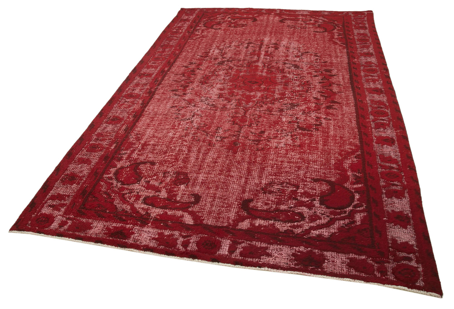 6x9 Red Over Dyed Rug - 25747