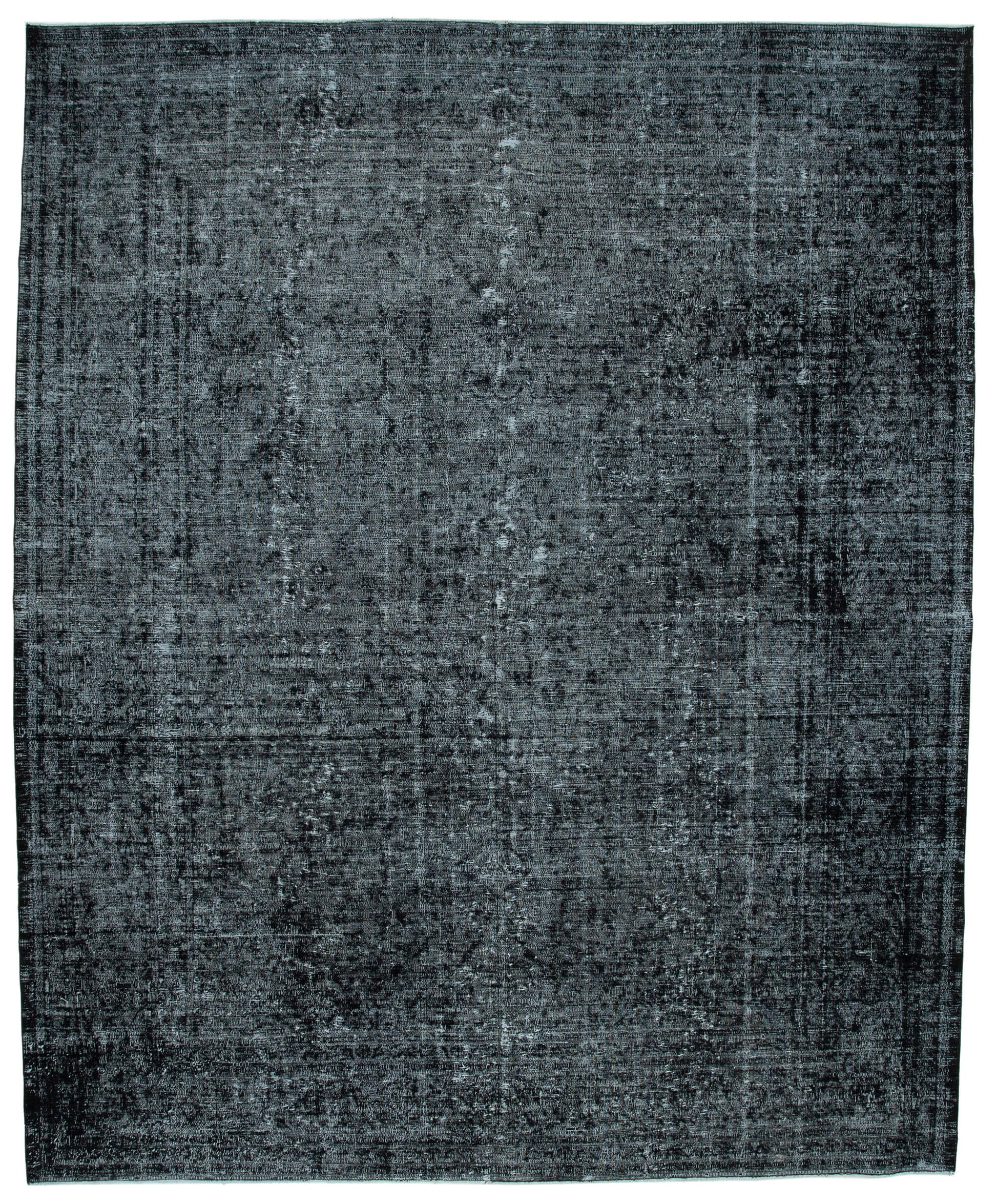 10x12 Black Overdyed Large Area Rug - 26424