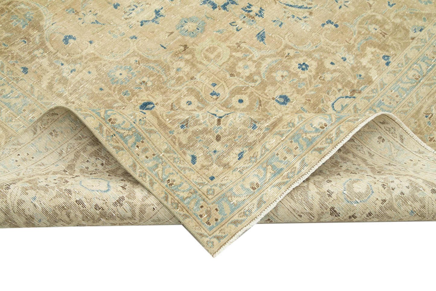 10x14 Beige Vintage Large Area Rug - 26520