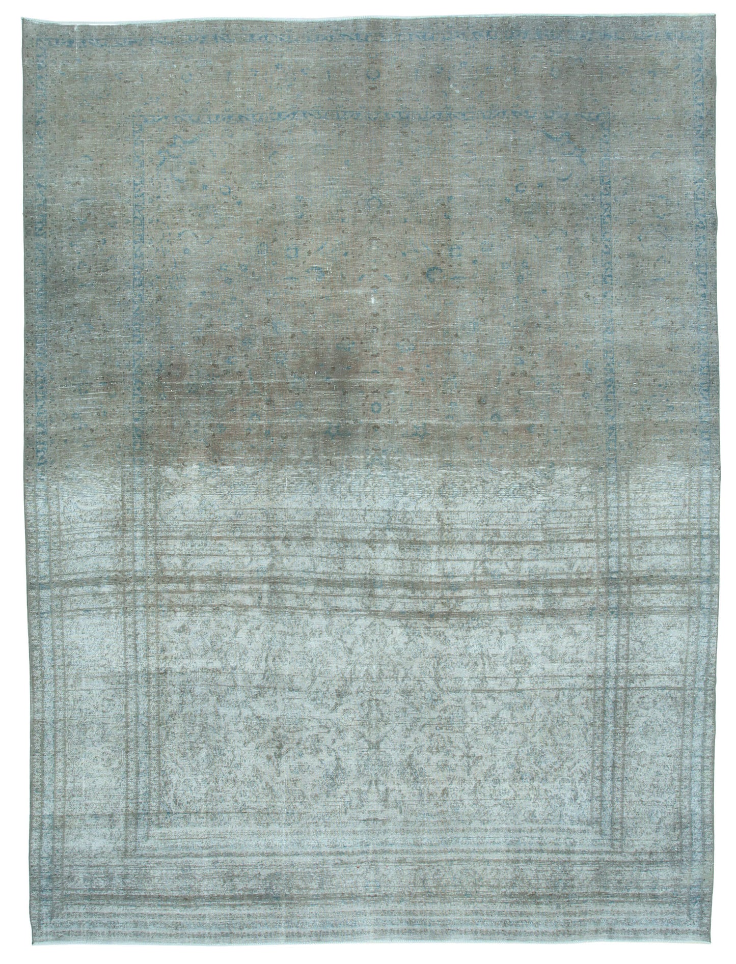 10x13 Grey Overdyed Large Area Rug - 26527