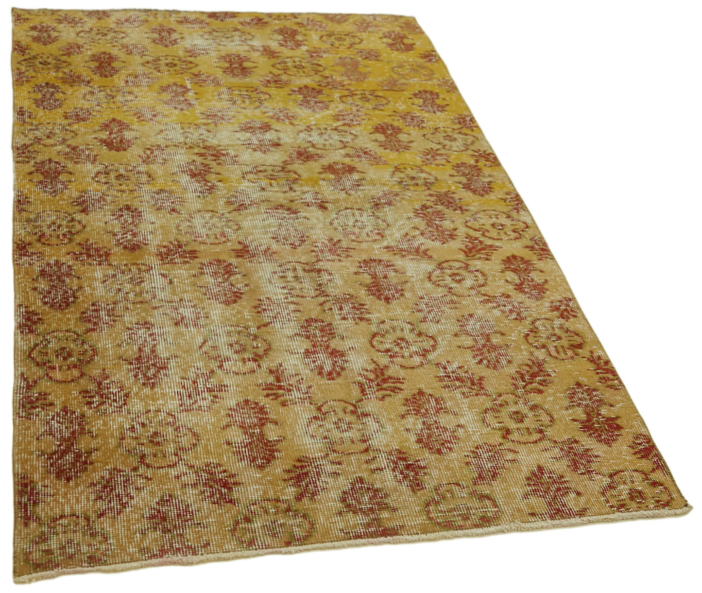 4x6 Yellow Overdyed Rug - 26661