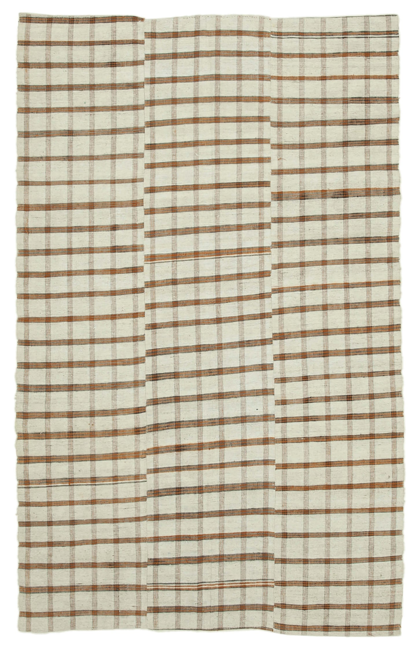 6x9 Beige Vintage Kilim Rug - 28528