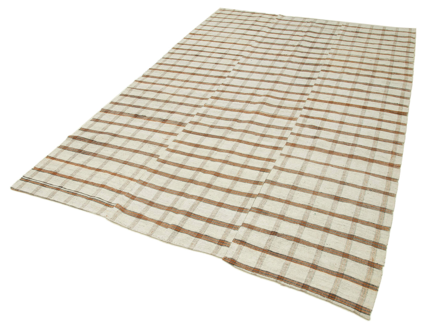 6x9 Beige Vintage Kilim Rug - 28528