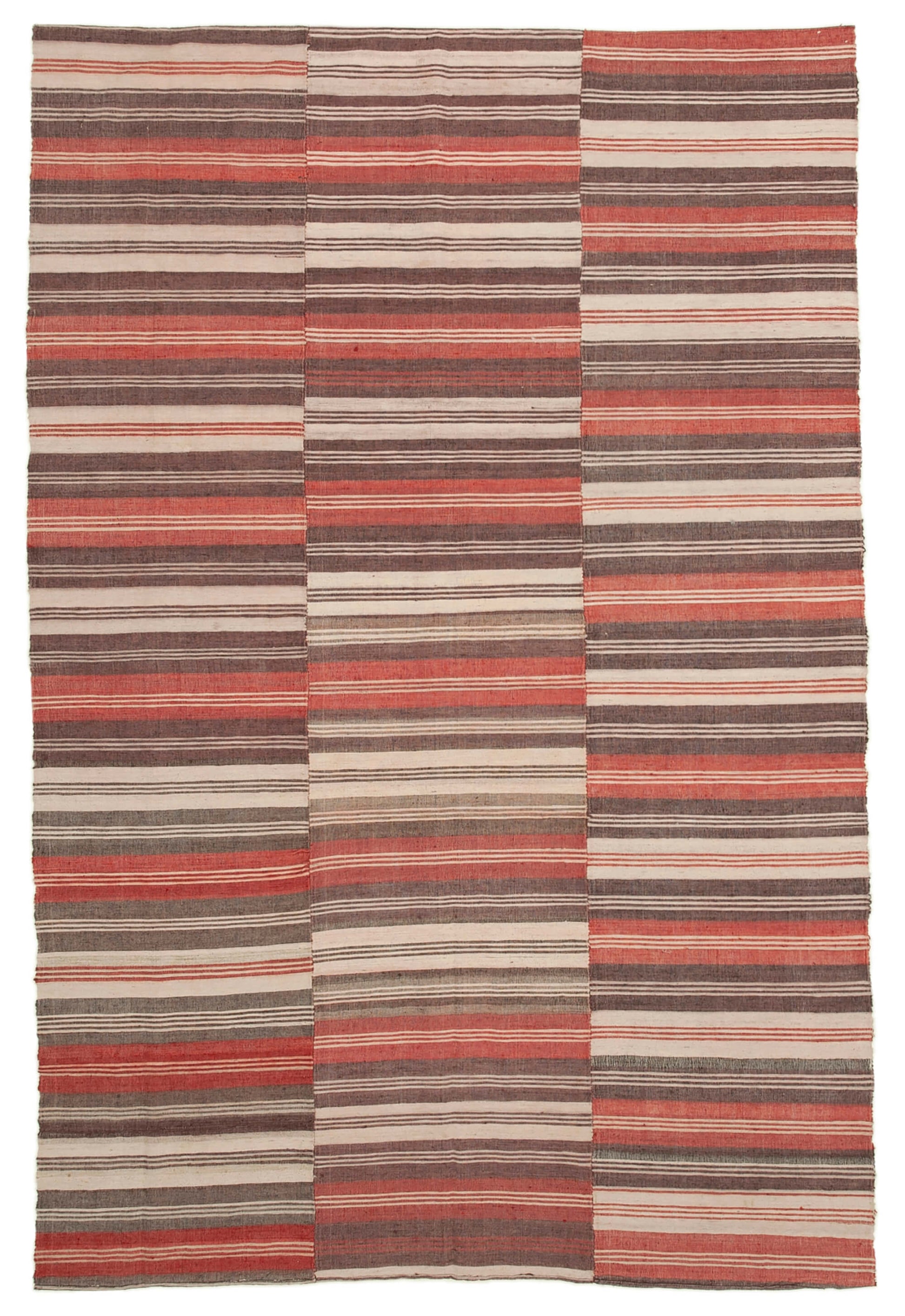 7x10 Brown Vintage Kilim Rug - 28529