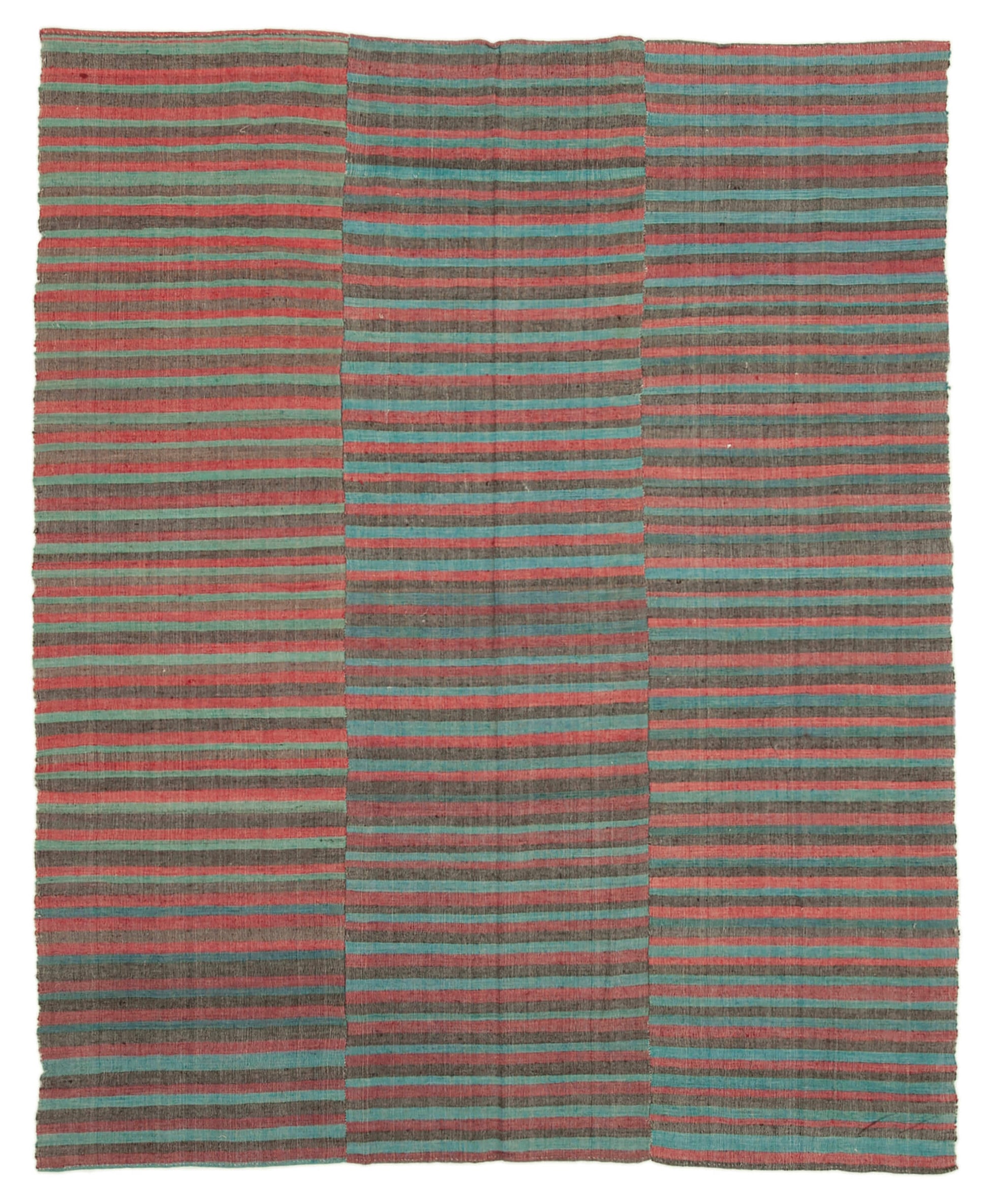 7x9 Turquoise Vintage Kilim Rug - 28540