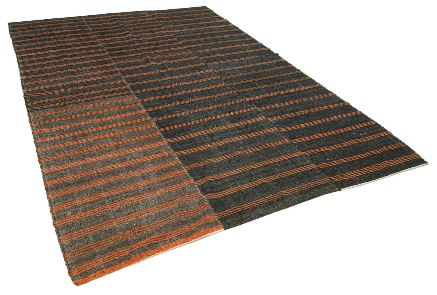 7x10 Brown Vintage Kilim Rug - 28548