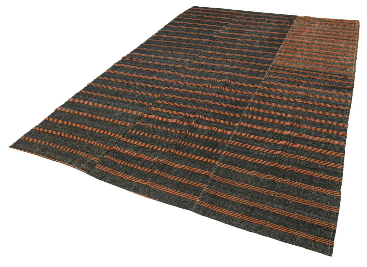 7x10 Brown Vintage Kilim Rug - 28548