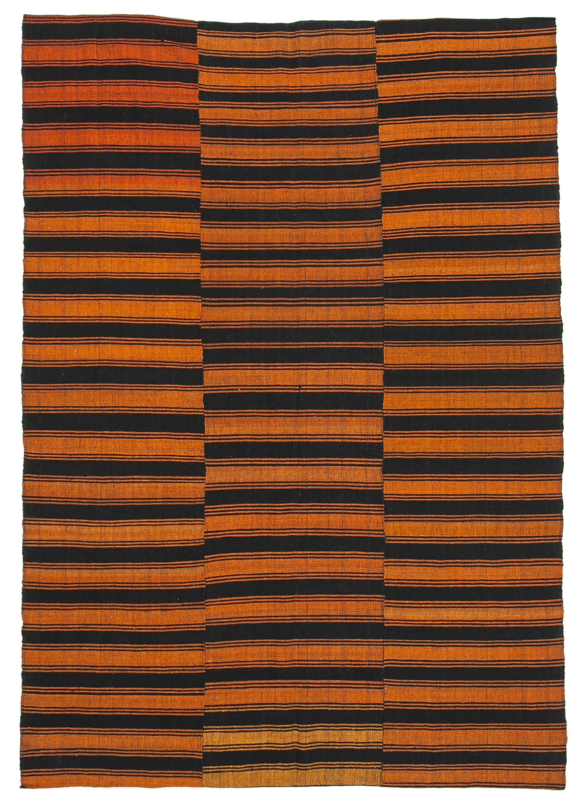 6x9 Orange Vintage Kilim Rug - 28552