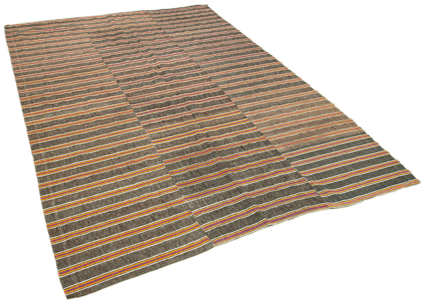 6x9 Brown Vintage Kilim Rug - 28580