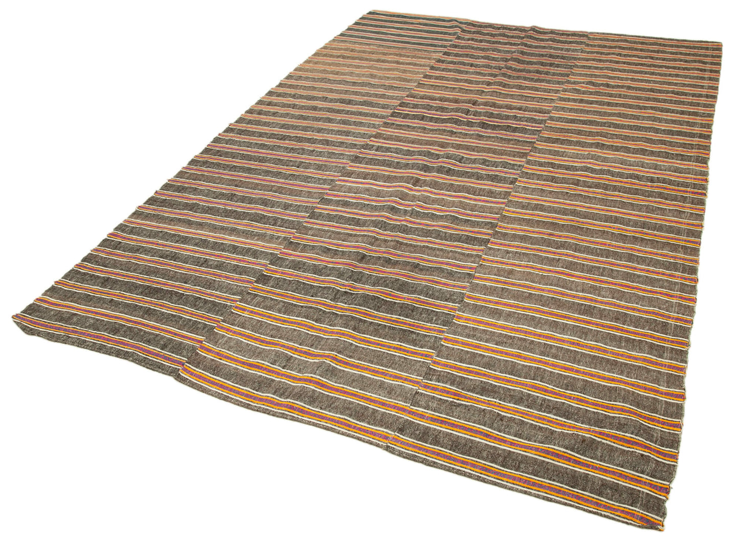 6x9 Brown Vintage Kilim Rug - 28580