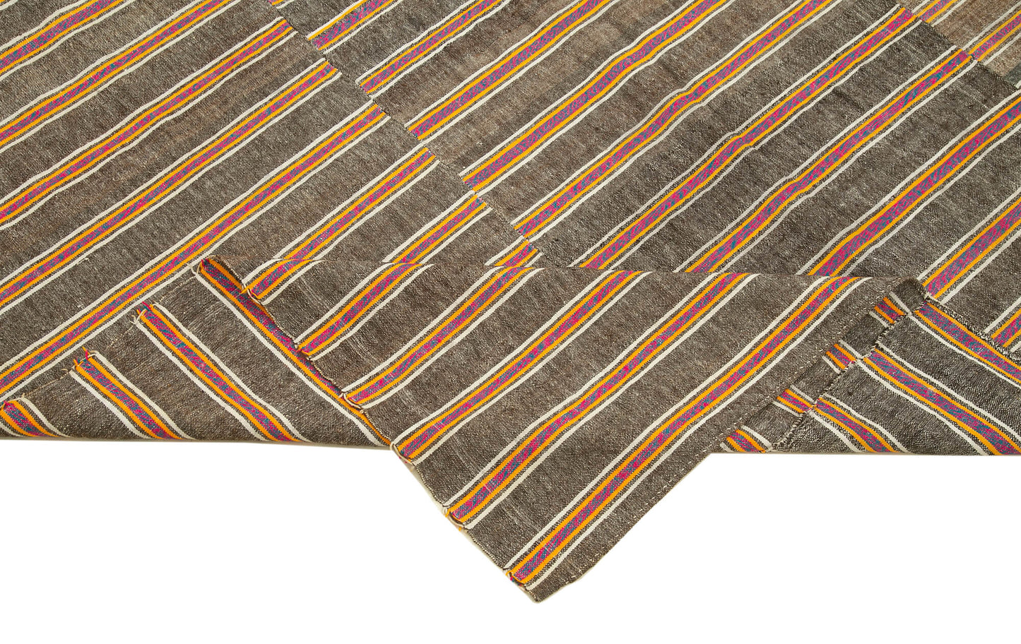 6x9 Brown Vintage Kilim Rug - 28580