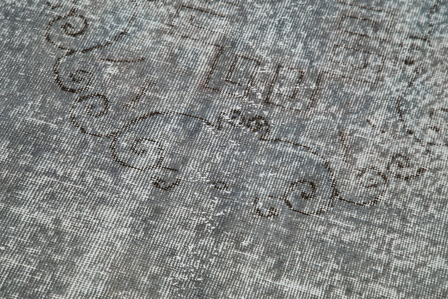 3x10 Grey Overdyed Runner Rug - 28655