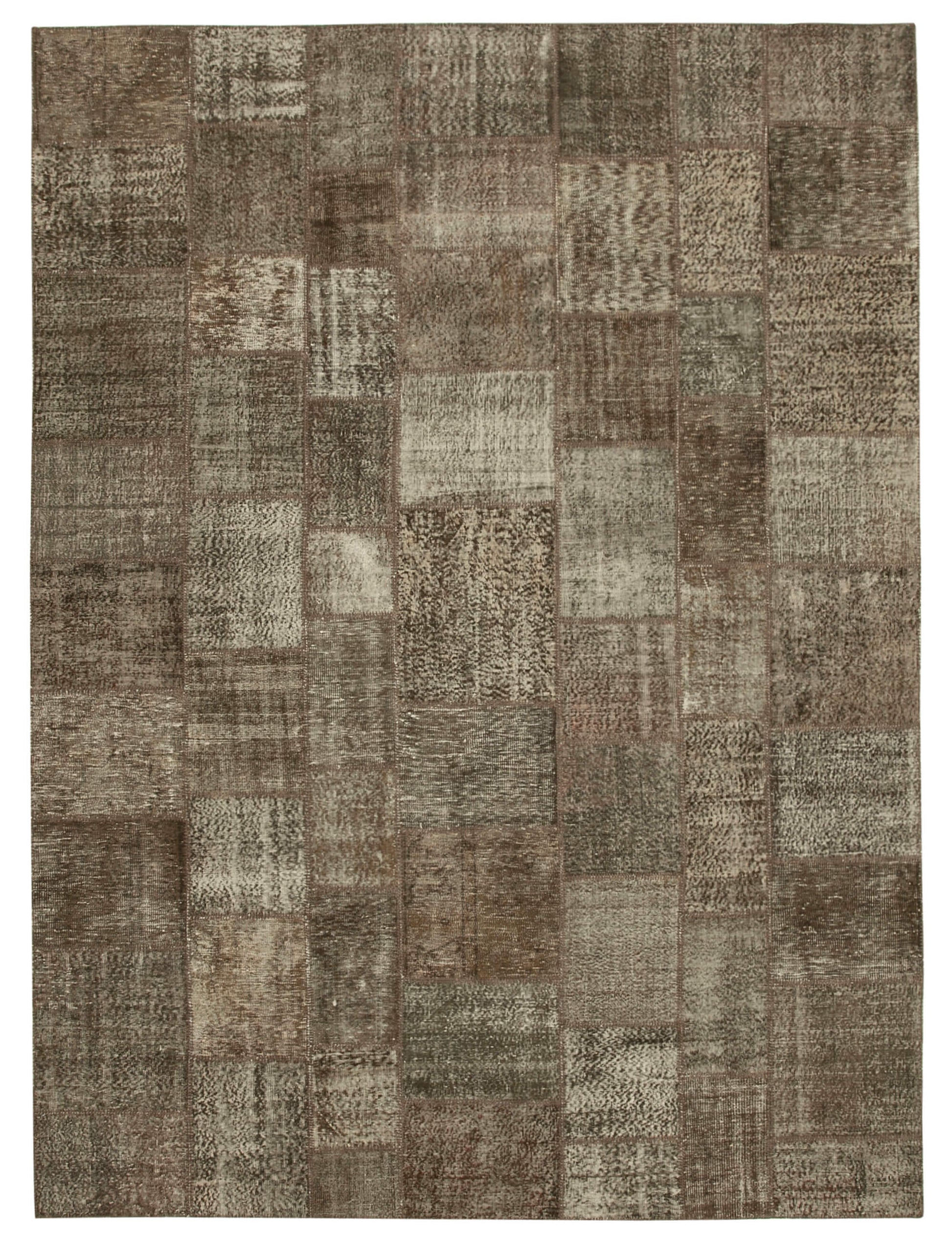 10x13 Brown Patchwork Rug - 28770