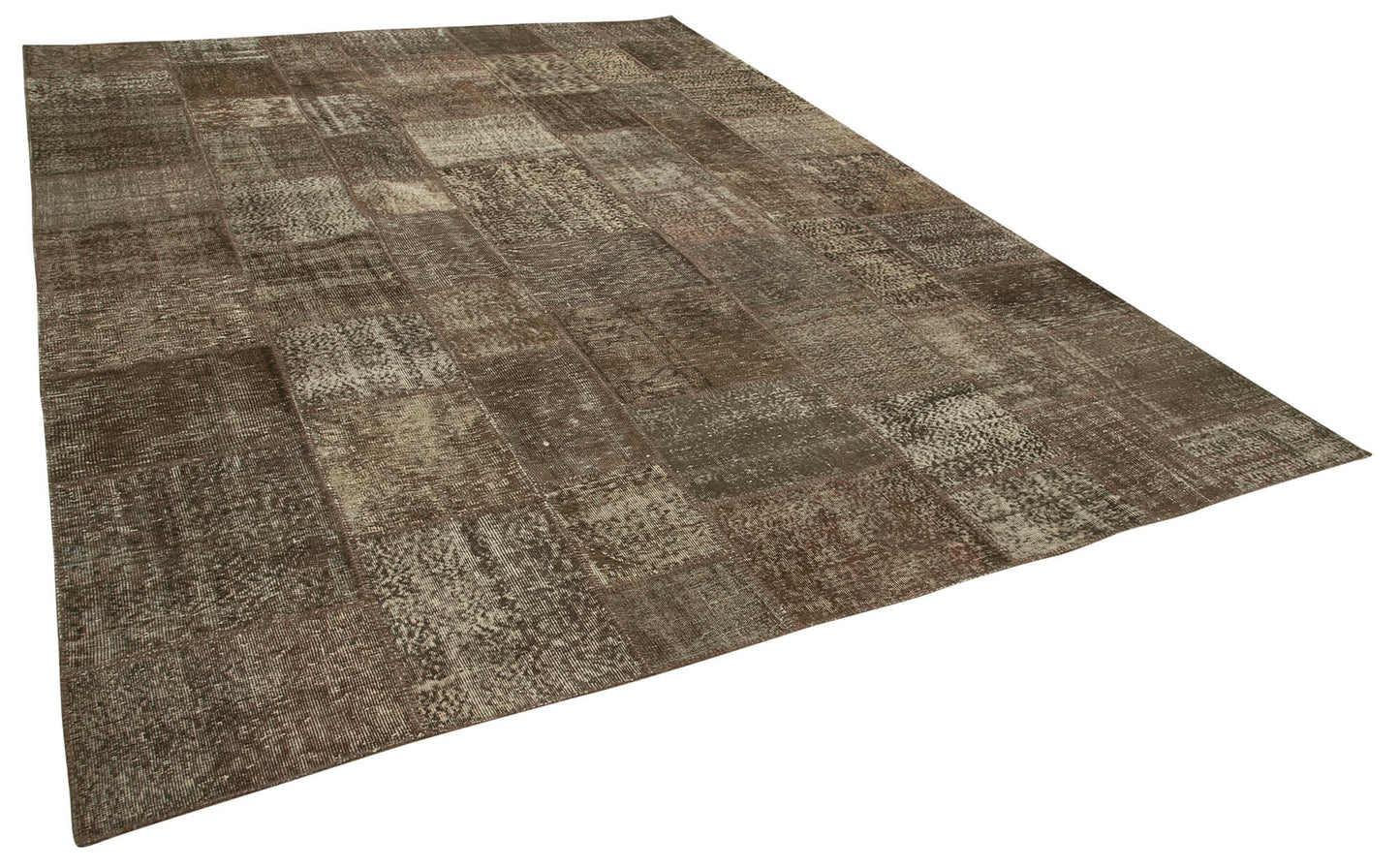 10x13 Brown Patchwork Rug - 28770