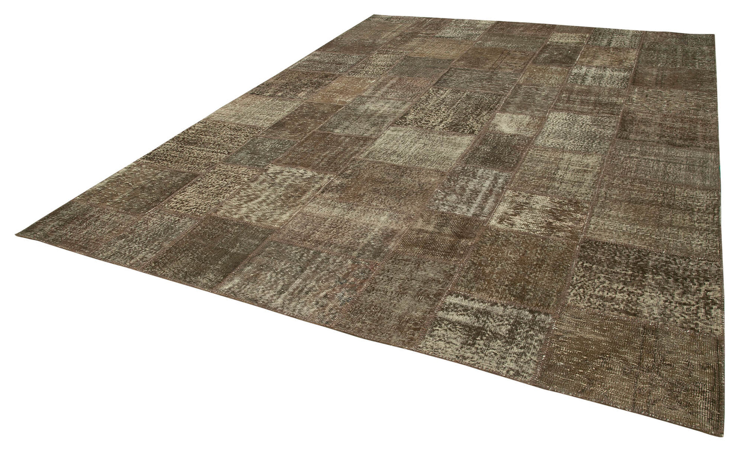 10x13 Brown Patchwork Rug - 28770