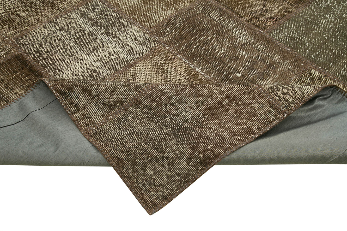 10x13 Brown Patchwork Rug - 28770