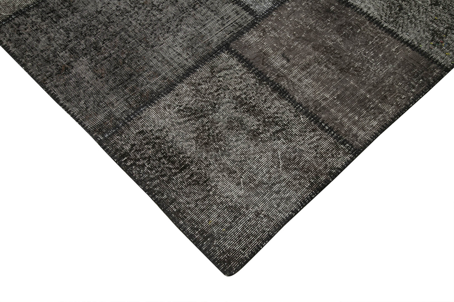 10x13 Black Patchwork Rug - 28786