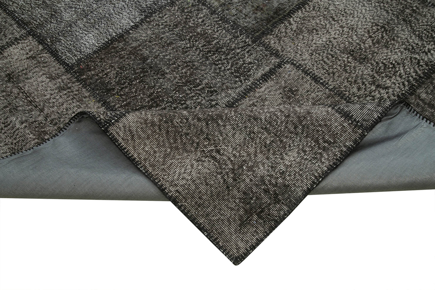 10x13 Black Patchwork Rug - 28786