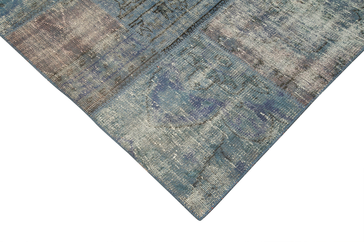 10x13 Blue Patchwork Rug - 28846