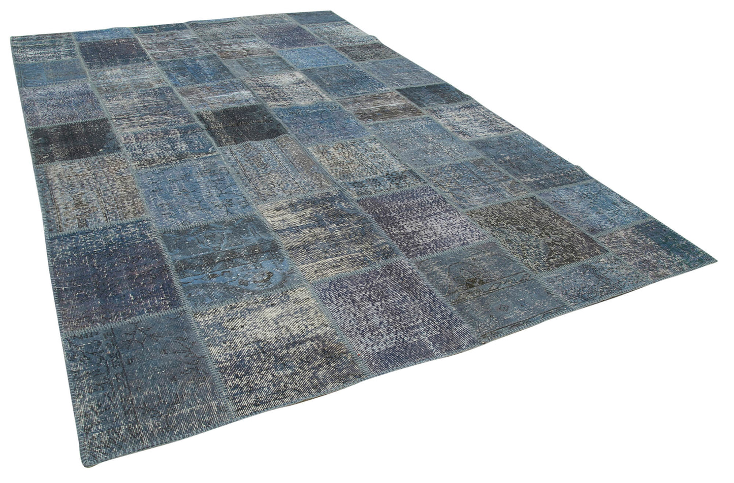 8x12 Blue Patchwork Rug- 28864