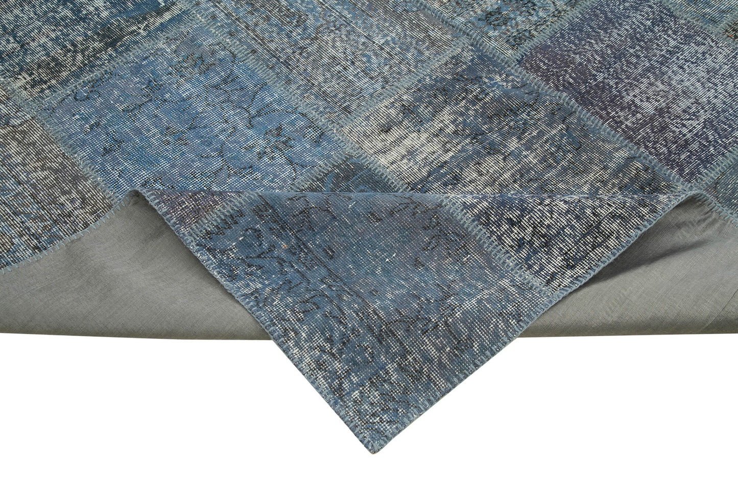 8x12 Blue Patchwork Rug- 28864