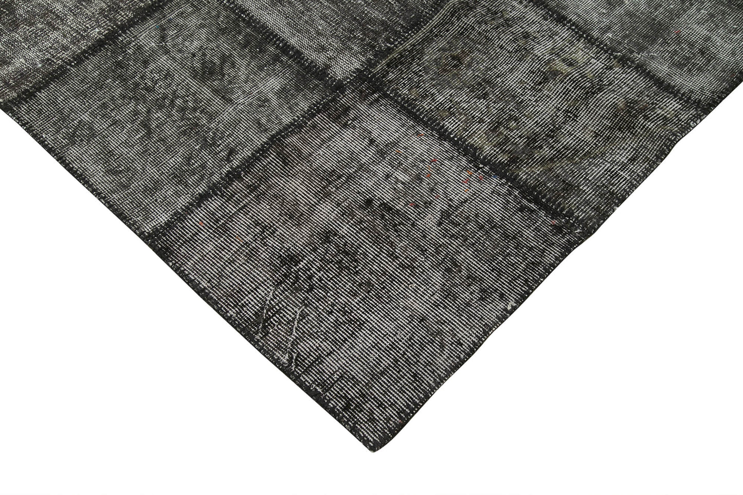 8x12 Black Patchwork Rug- 28872