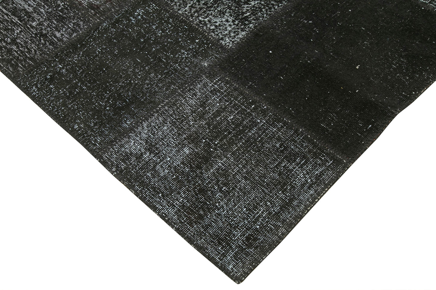 8x12 Black Patchwork Rug- 28884