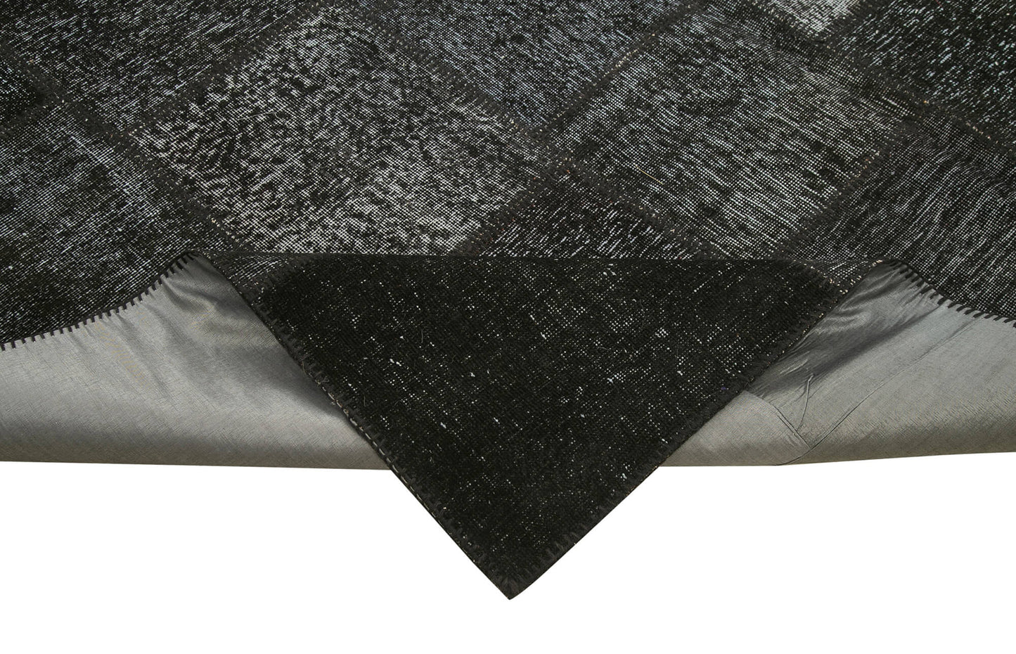 8x12 Black Patchwork Rug- 28884