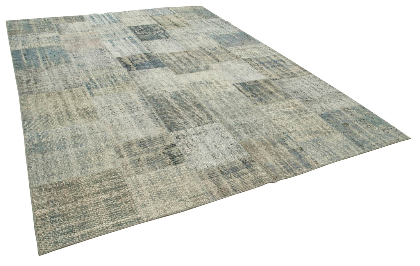 8x12 Blue Patchwork Rug- 28887