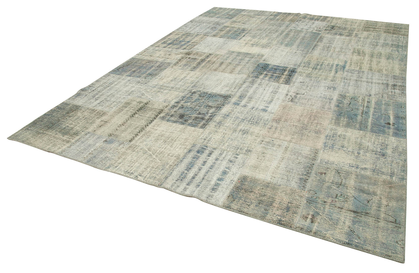 8x12 Blue Patchwork Rug- 28887