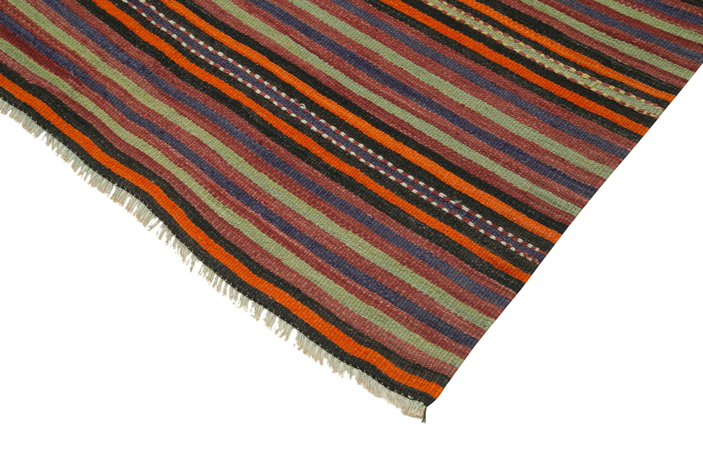 5x8 Orange Oriental Kilim Rug - 29322