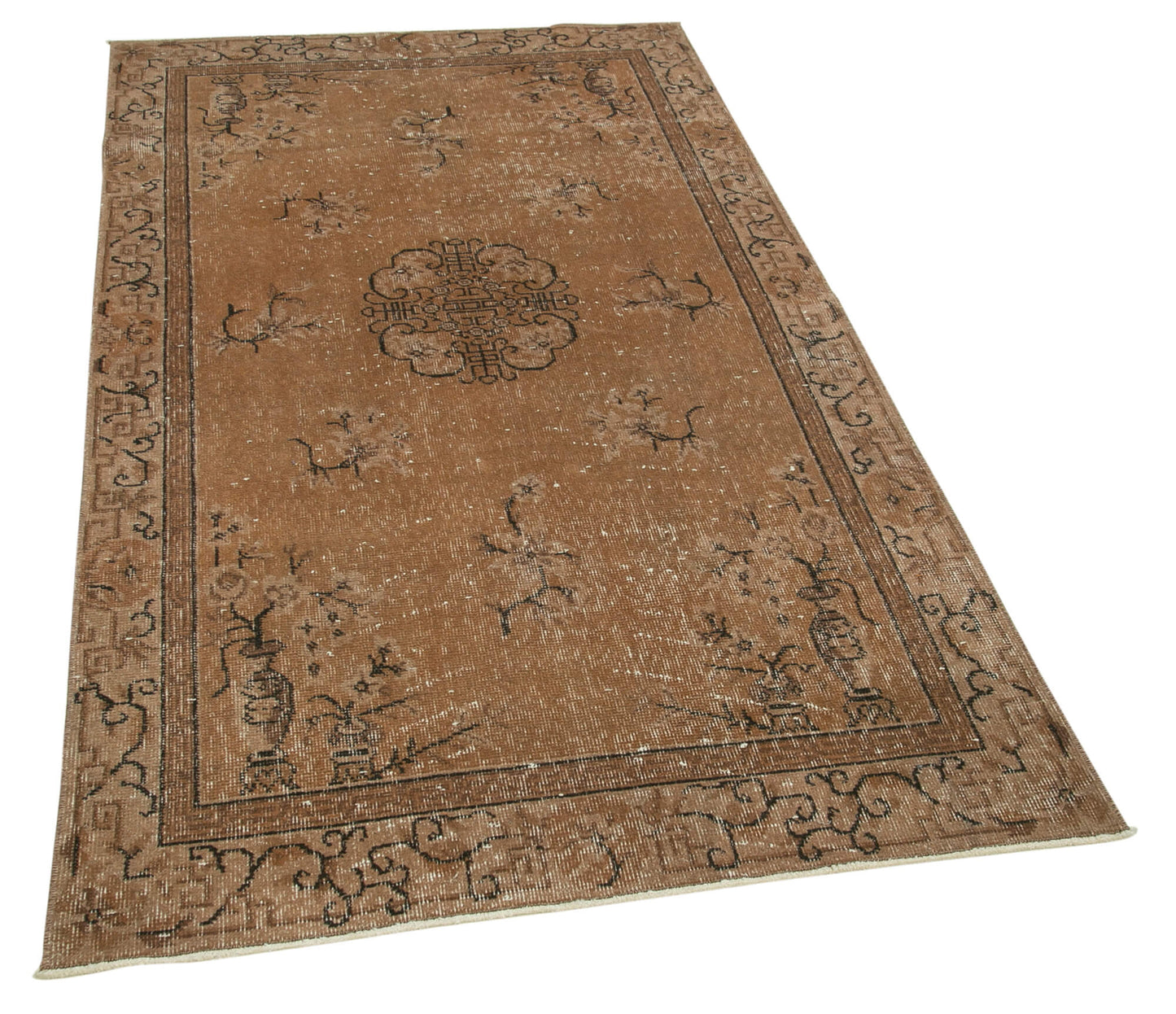 4x7 Brown Overdyed Rug - 29329