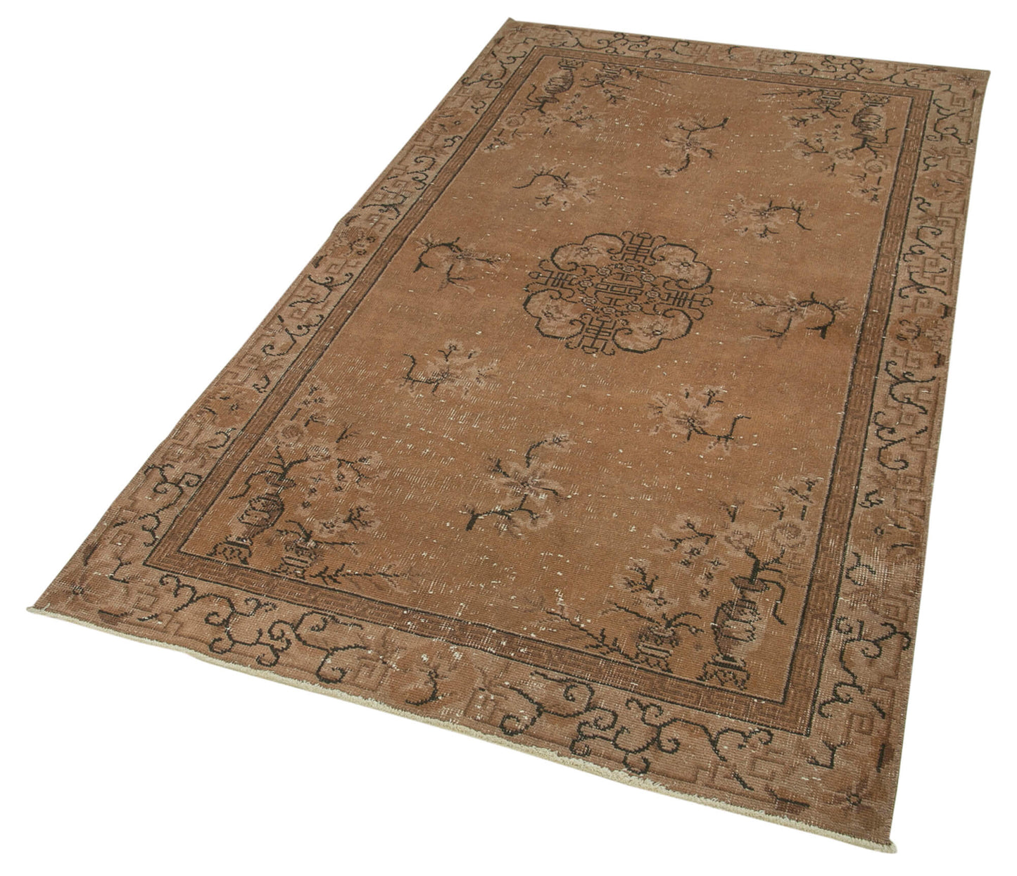 4x7 Brown Overdyed Rug - 29329