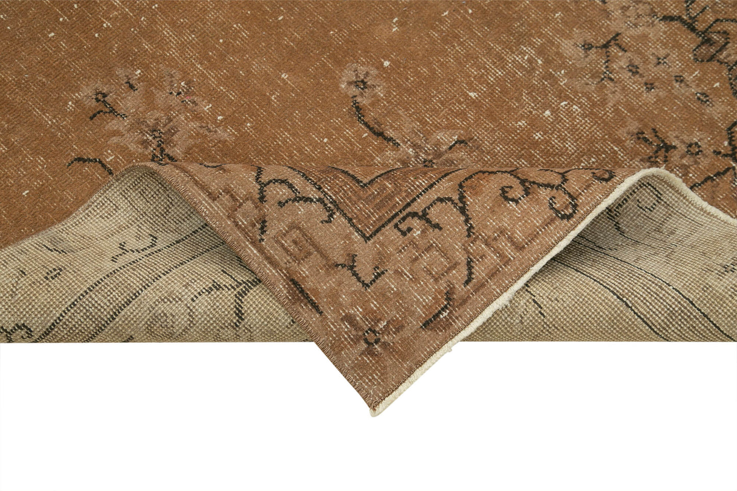 4x7 Brown Overdyed Rug - 29329