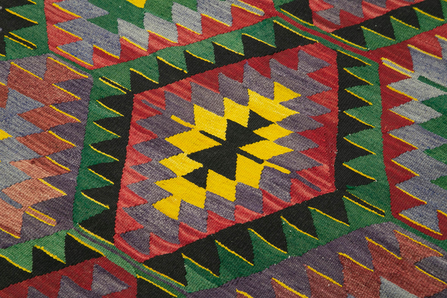 4x8 Yellow Oriental Kilim Rug - 29441