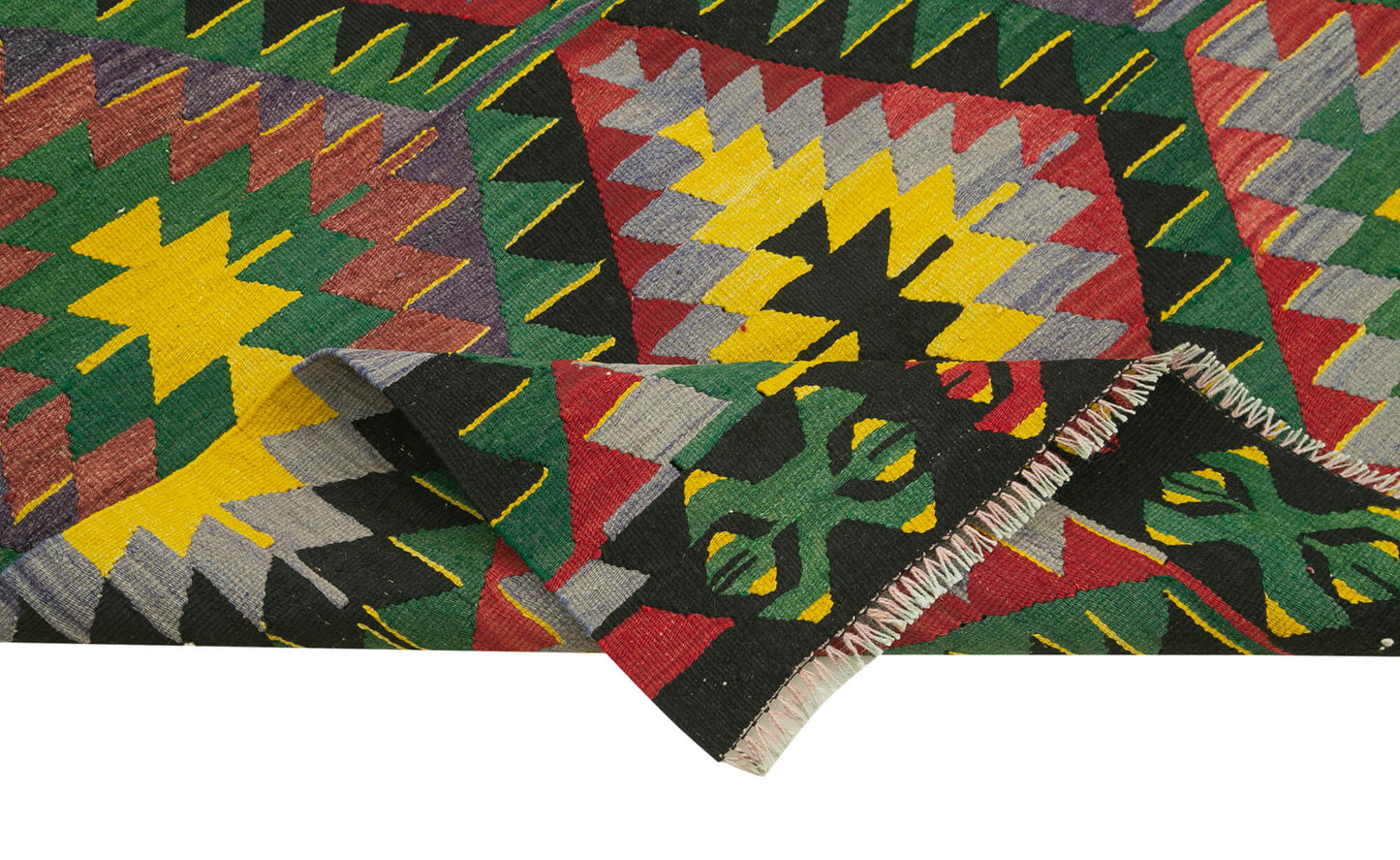 4x8 Yellow Oriental Kilim Rug - 29441