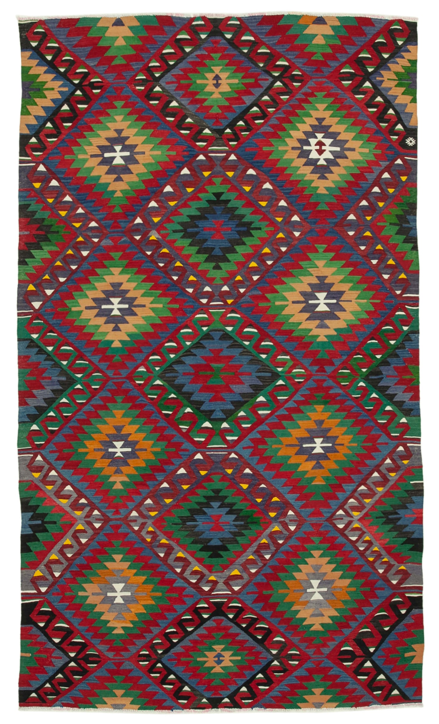 6x10 Red Oriental Kilim Rug - 29443