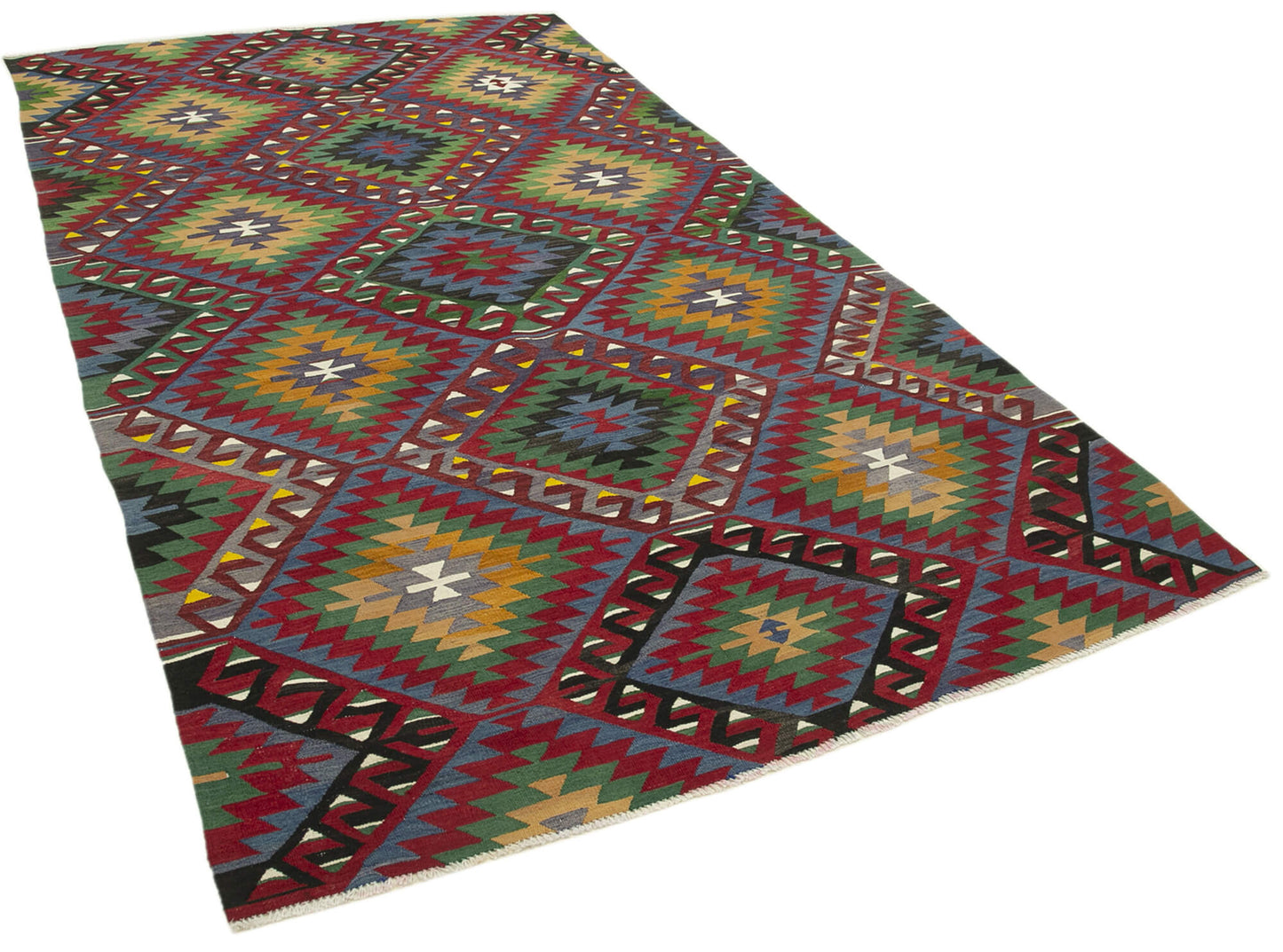 6x10 Red Oriental Kilim Rug - 29443