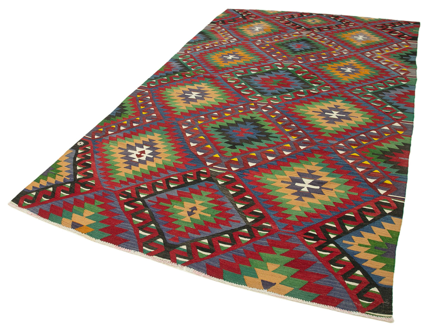 6x10 Red Oriental Kilim Rug - 29443