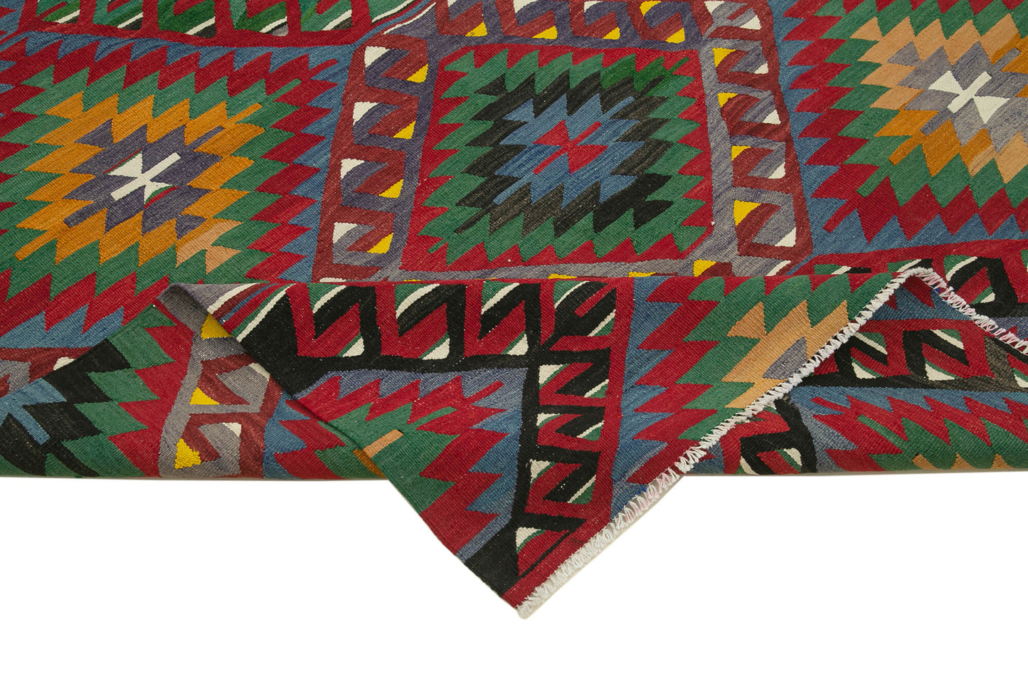 6x10 Red Oriental Kilim Rug - 29443