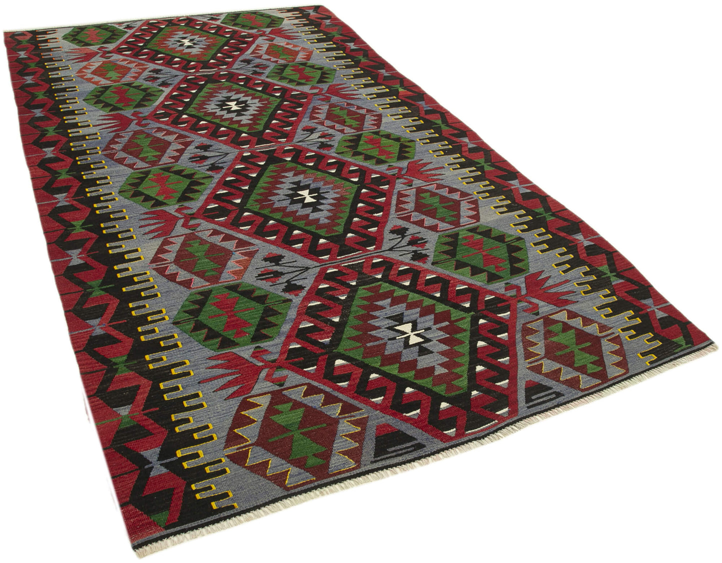 5x9 Red Oriental Kilim Rug - 29447